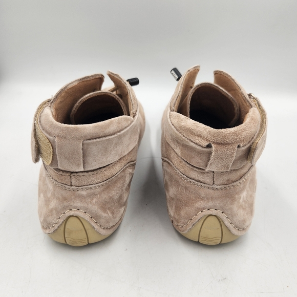 Beck Explorer Chukka Boot Mens 9 Beige Suede Italy Bungee Lace Up Shoe - Picture 5 of 16